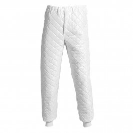 Spodnie ocieplane, robocze, pikowane, poliestrowe, termiczne, termoizolacyjne, rozm. XL, białe, WINNIPEG
